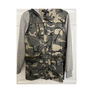 Forever21 Canvas/Fleece Jacket